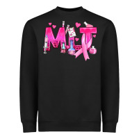 Black Medical Laboratory Technician Breast Cancer Heavyweight Sweatshirt - texasbilliewilder