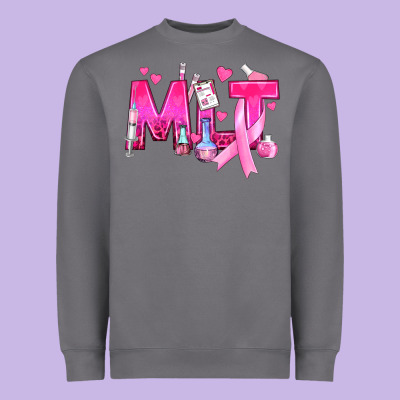 Medical Laboratory Technician Breast Cancer Heavyweight Sweatshirt Designed By Texasbilliewilder