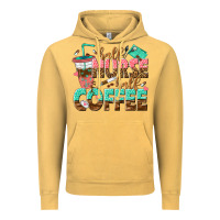Vintage Mustard half nurse half coffee Vintage Hoodie - texasbilliewilder
