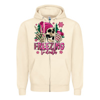 Sandshell freezing to death winter skull Zipper Hoodie - Jasminsmagicworld