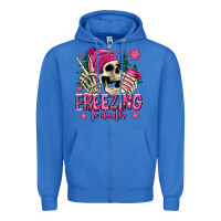 True Royal freezing to death winter skull Zipper Hoodie - Jasminsmagicworld