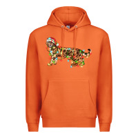 Carrot christmas bengal cat Premium Hoodie - LillyAllenDesigns