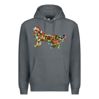 Rock christmas bengal cat Premium Hoodie - LillyAllenDesigns