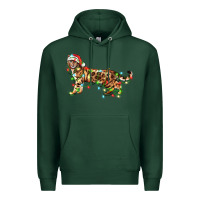 Sports Green christmas bengal cat Premium Hoodie - LillyAllenDesigns