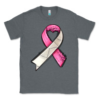 Charcoal Heather breast cancer sport ribbons Classic Tee - AdoDesignShop