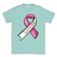 Seafoam breast cancer sport ribbons Classic Tee - AdoDesignShop
