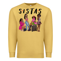 Antique Gold sista sisters afro black women Premium Sweatshirt - NancyCooperArtShop