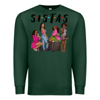 Sports Green sista sisters afro black women Premium Sweatshirt - NancyCooperArtShop