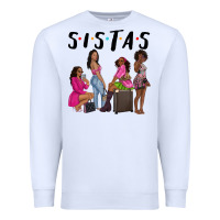 White sista sisters afro black women Premium Sweatshirt - NancyCooperArtShop