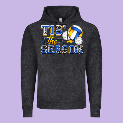 Tis' The Season Volleyball Vintage Hoodie Designed By Zillion Design Studio