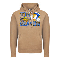 Vintage Coffee tis' the season volleyball Vintage Hoodie - Zillion Design Studio