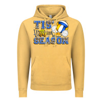 Vintage Mustard tis' the season volleyball Vintage Hoodie - Zillion Design Studio