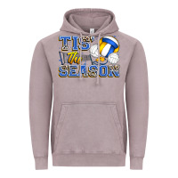 Vintage Zinc tis' the season volleyball Vintage Hoodie - Zillion Design Studio
