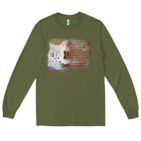 Cowhide Wood Glitter Pattern Long Sleeve Tee | Teevron