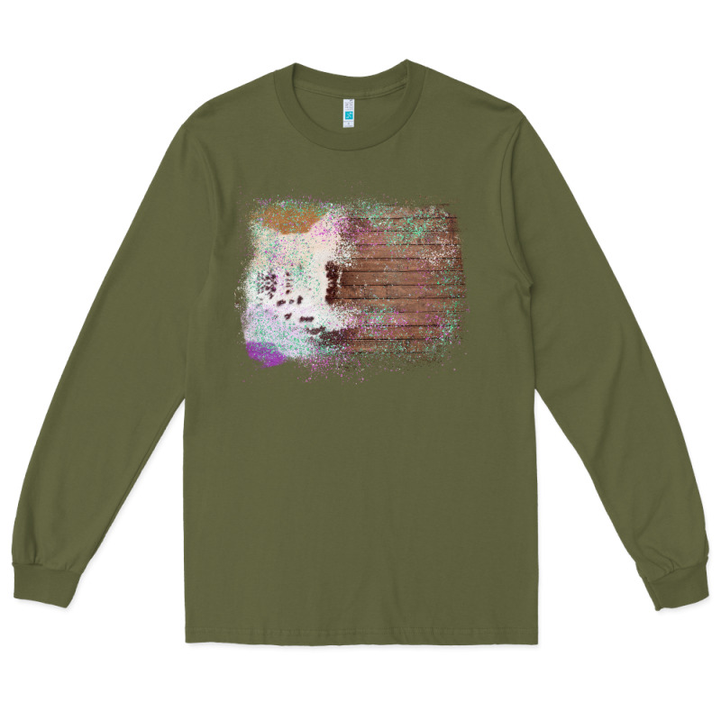 Cowhide Wood Glitter Pattern Long Sleeve Tee by Bettercallsaul | Teevron