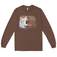 Chestnut Cowhide Wood Glitter Pattern Long Sleeve Tee - Bettercallsaul