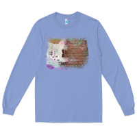Colony Blue Cowhide Wood Glitter Pattern Long Sleeve Tee - Bettercallsaul