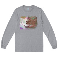 Heather Grey Cowhide Wood Glitter Pattern Long Sleeve Tee - Bettercallsaul