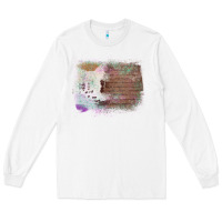 White Cowhide Wood Glitter Pattern Long Sleeve Tee - Bettercallsaul