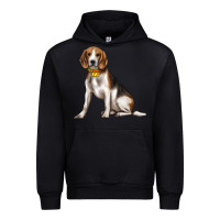 Black beagle with overflow Urban Hoodie - texasbilliewilder