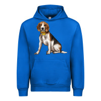 Cobalt beagle with overflow Urban Hoodie - texasbilliewilder