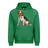 Emerald beagle with overflow Urban Hoodie - texasbilliewilder