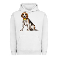 Pigment Lunar Rock beagle with overflow Urban Hoodie - texasbilliewilder