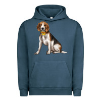 Pigment Midnight Navy beagle with overflow Urban Hoodie - texasbilliewilder