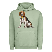 Pigment Oil Green beagle with overflow Urban Hoodie - texasbilliewilder