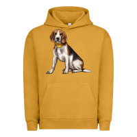 Pigment Peanut Butter beagle with overflow Urban Hoodie - texasbilliewilder