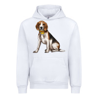 White beagle with overflow Urban Hoodie - texasbilliewilder