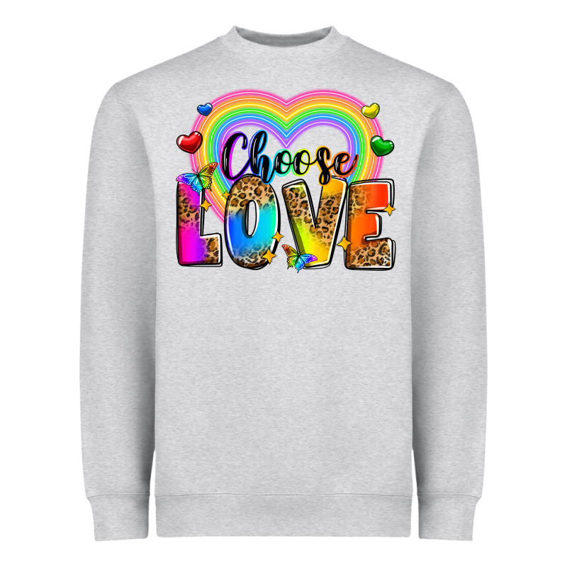 Choose Love Heavyweight Sweatshirt by Zillion Design Studio | Teevron