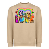 Mushroom Choose love Heavyweight Sweatshirt - Zillion Design Studio