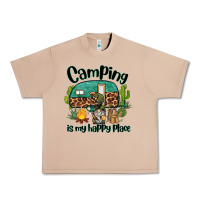 Burro camping is my happy place caravan and gnome Urban Heavy Tee - BarkalooDesign