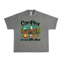 Tornado camping is my happy place caravan and gnome Urban Heavy Tee - BarkalooDesign
