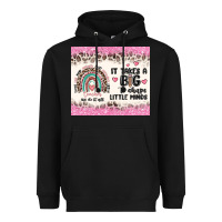 Black it takes a big to shape little minds Heavyweight Hoodie - MaliasSmallBusiness