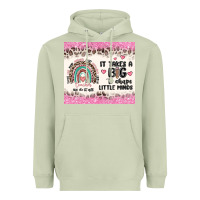 Matcha it takes a big to shape little minds Heavyweight Hoodie - MaliasSmallBusiness