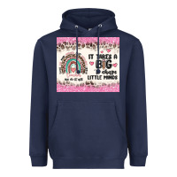 Navy it takes a big to shape little minds Heavyweight Hoodie - MaliasSmallBusiness