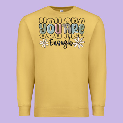 You Are Enough Premium Sweatshirt Designed By Maliassmallbusiness