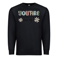Black you are enough Premium Sweatshirt - MaliasSmallBusiness
