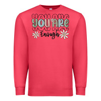 Cardinal you are enough Premium Sweatshirt - MaliasSmallBusiness