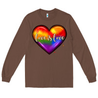 Chestnut love is love heart Long Sleeve Tee - JahusDesignShop