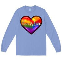 Colony Blue love is love heart Long Sleeve Tee - JahusDesignShop