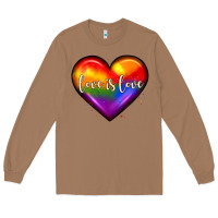 Toasted Coconut love is love heart Long Sleeve Tee - JahusDesignShop