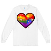 White love is love heart Long Sleeve Tee - JahusDesignShop