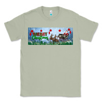 Matcha merry christmas with santa sleigh Classic Tee - BundleAndBundleShop