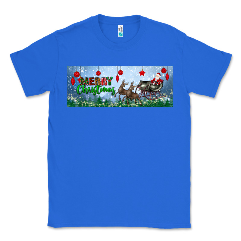 Merry Christmas With Santa Sleigh Classic Tee by BundleAndBundleShop | Teevron
