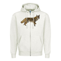 Oatmeal Heather coyote Zipper Hoodie - LillyAllenDesigns