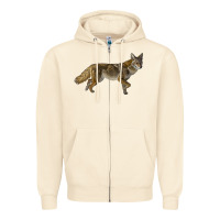 Sandshell coyote Zipper Hoodie - LillyAllenDesigns