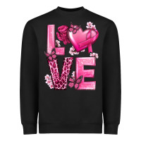 Love Cancer With Heart Heavyweight Sweatshirt | Teevron